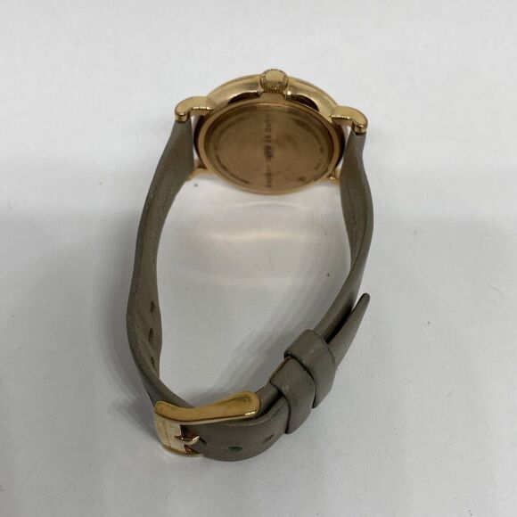 Marc Jacobs Baker MBM1266 Women Gray Leather Analog Gray Dial Quartz Watch JK895 - Picture 11 of 12